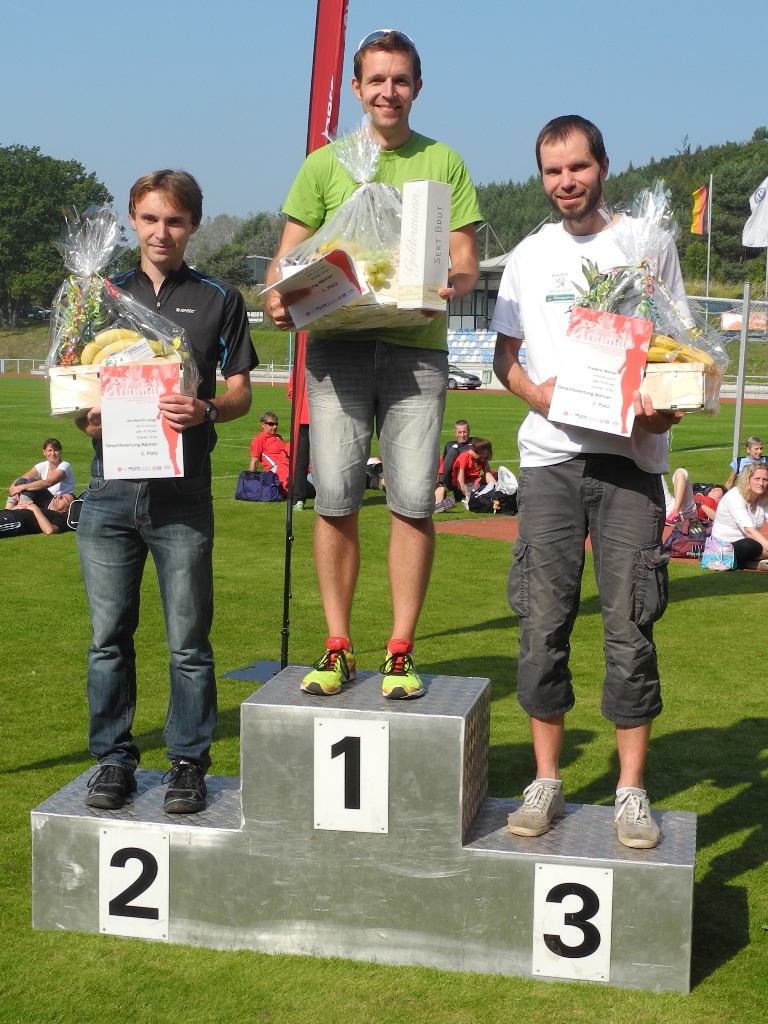 Gesamtsiegerehrung 1.Platz für Mathias und 3.Platz für Frederic