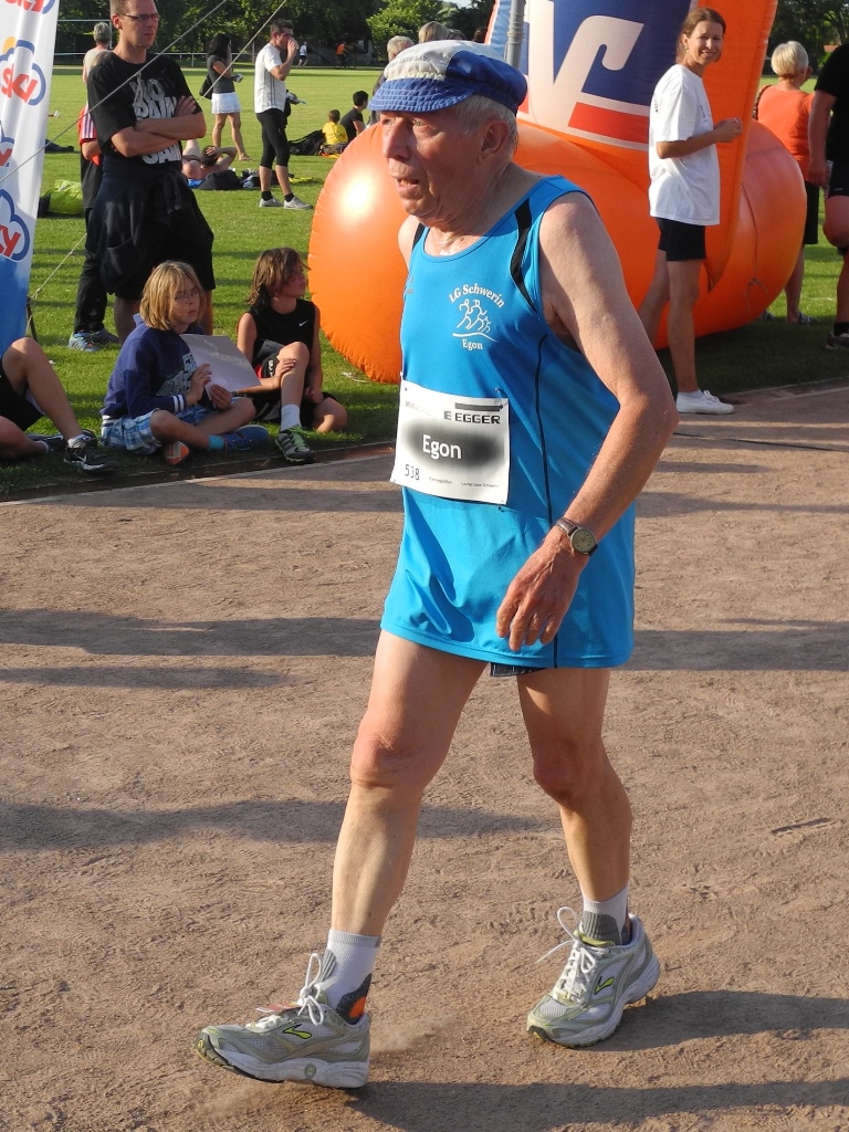 Egon Kannegießer belegte in einer Zeit von 41:52 min den 2.Platz über 5km in der M80.