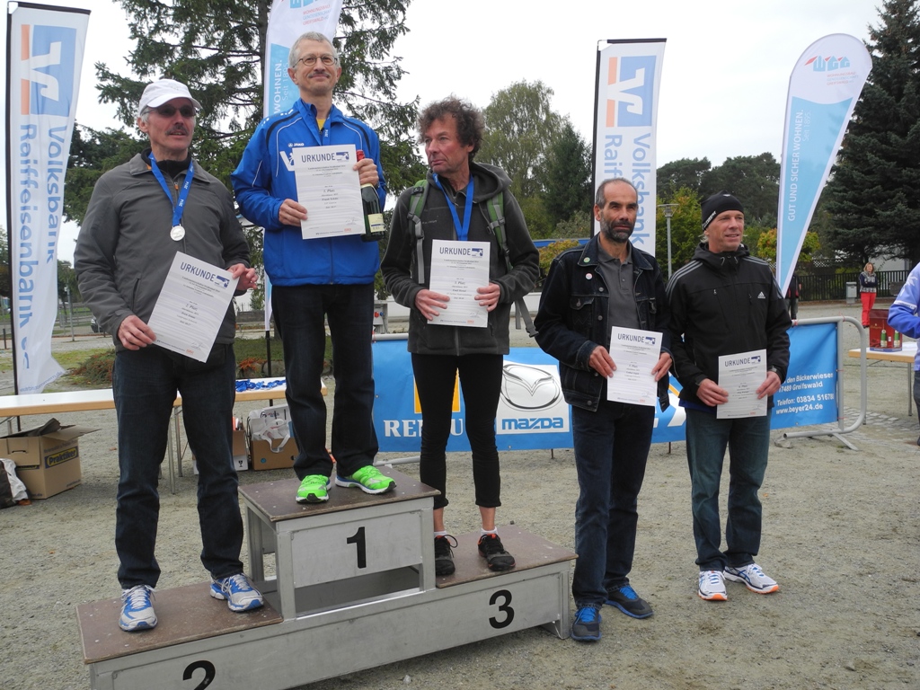Siegerehrung M55 2.Platz Sven Jonas und 5.Platz Lothar Gajek